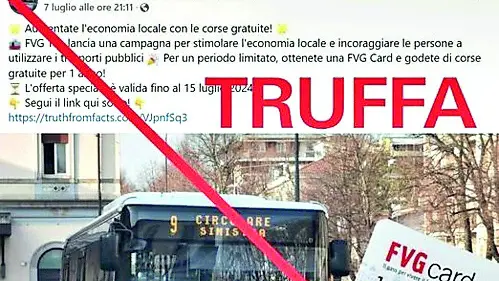 Il messaggio pubblicato sui social network da Tpl Fvg