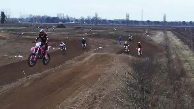 La pista di motocross di Aquileia in un'immagine d'archivio