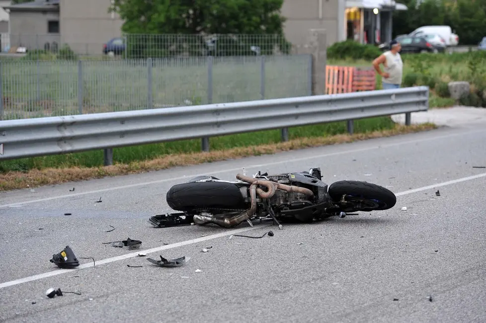 Gemona 22 giugno 2014 Incidente mortale tra due moto ed un auto. Copyright Foto Petrussi / Ferraro Simone