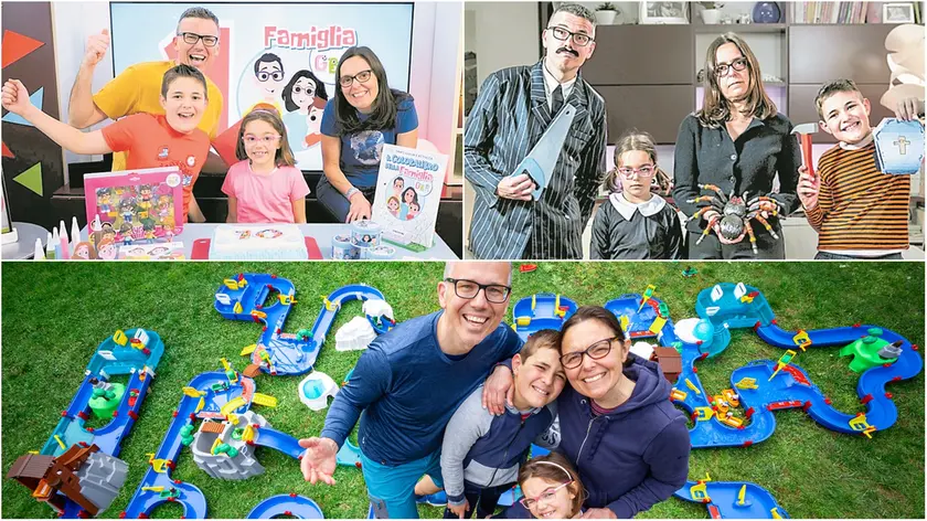 La Famiglia Gbr, acronimo di Giochi per bambini e ragazzi, è composta da Davide e Alessandra e dai loro due figli, Nicolò e Matilde