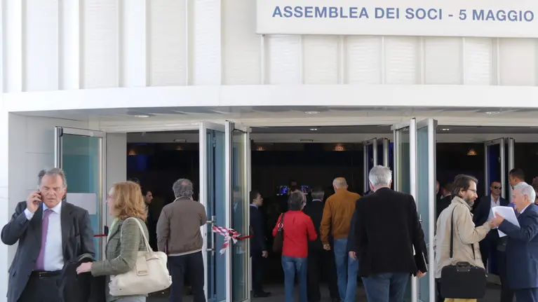 Foto Agenzia Candussi/ Carrai/ Marghera, Pala Expo Venice/ Assemblea dei soci di Veneto Banca