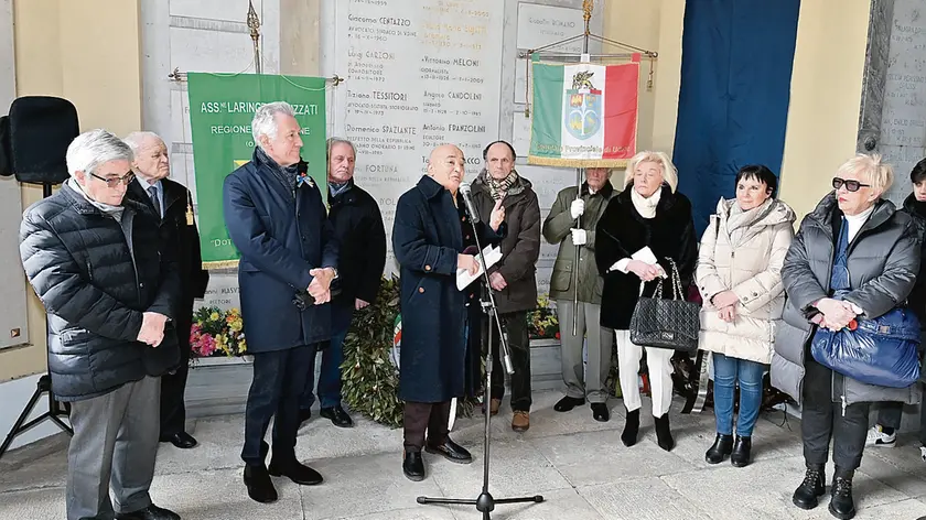 Udine 27 febbraio 2023 Cerimonia in ciimitero san vito ©Foto Petrussi