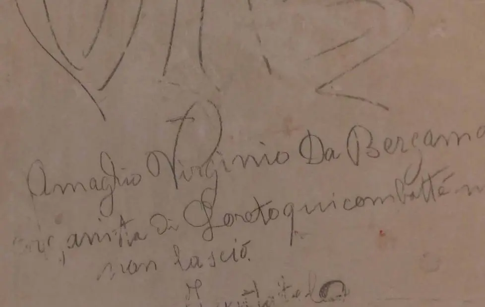 Bumbaca Gorizia 10_11_2016 Castelvecchio Sagrado scritte soldati I GM © Fotografia di Pierluigi Bumbaca