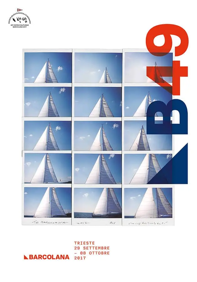 Forme, colori e concetti diversi: è sempre Trieste la protagonista dei manifesti della Barcolana. Nel corso degli anni, ogni artista ha saputo intrappolare la festa della vela in una sola immagine, giocando con i colori della città e con le sue riconoscibili forme. Così si rincorrono le barche sullo sfondo blu, le bandiere bianche con i suoi messaggi e il vento amico delle vele