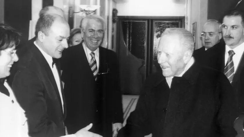 Il presidente della Repubblica Carlo Azeglio Ciampi ospite del ristorante nel 2005