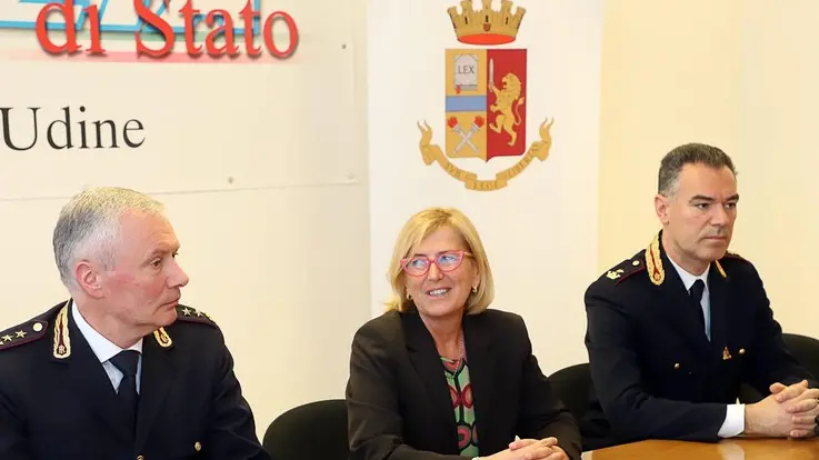 Udine 1 Aprile 2019. Nuovo questore di Udine Manuela De Bernardin Stadoan. Foto Petrussi