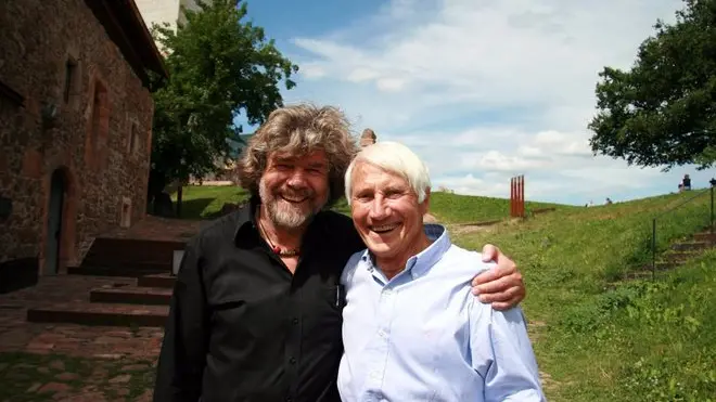 epa02916133 An undated picture made available 14 September 2011 shows Italian mountain climbers Reinhold Messner (L) and Walter Bonatti (R) in Alto Adige, Italy. Bonatti who in the 1950s and 1960s won fame for scaling some of the most difficult peaks of the Alps and the Himalayas, has died, Italian media reported 14 Septembe 2011. He was 81. Bonatti died in Rome late 13 September the Turin-based daily La Stampa said. He had been ill for some time, the newspaper said without specifying the nature of his illness. Fellow Italian climber Reinhold Messner, the first man to climb Mount Everest without the aid of supplementary oxygen, paid tribute to Bonatti who he described as a 'beautiful person'. 'Bonatti was one of the greatest mountain climbers in history, the last traditional-style mountain climber,' Messner was quoted as saying by the ANSA news agency. EPA/STEFAN WALLISCH