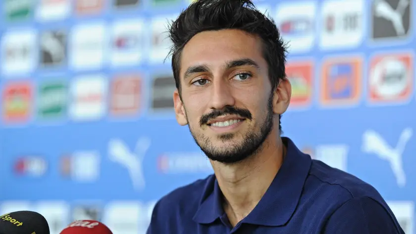 Italian defender Davide Astori during a press conference, Coverciano, Florence, 7 September 2014. ANSA/ MAURIZIO DEGL'INNOCENTI