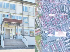 La Casa dell’Immacolata e, a destra, la mappa allegata alle lettera con i luoghi pericolosi la sera e dove sono state segnalati furti o aggressioni