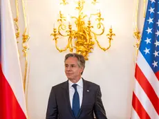 epa11379509 US Secretary of State Antony Blinken arrives for a meeting with the Czech president at Prague Castle, in Prague, Czech Republic, 30 May 2024. Blinken is visiting Prague to attend the informal NATO Foreign Ministers Meeting on 30 and 31 May 2024 to discuss priorities for the upcoming NATO Washington Summit. EPA/MARTIN DIVISEK