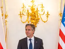 epa11379509 US Secretary of State Antony Blinken arrives for a meeting with the Czech president at Prague Castle, in Prague, Czech Republic, 30 May 2024. Blinken is visiting Prague to attend the informal NATO Foreign Ministers Meeting on 30 and 31 May 2024 to discuss priorities for the upcoming NATO Washington Summit. EPA/MARTIN DIVISEK