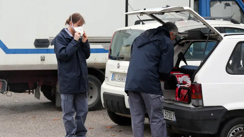 Udine 9 Novembre 2017. Sequestro Ex mercato del pesce in viale Palmanova. © Foto Petrussi