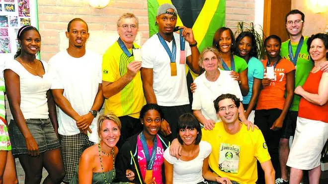 Lignano Sabbiadoro 24 Agosto 2009. Jamaicani con medaglie. Telefoto Copyright / Foto Agency Anteprima