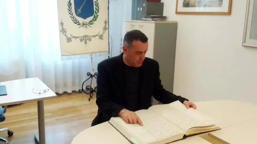 Roberto Trentin quando era sindaco di Premariacco