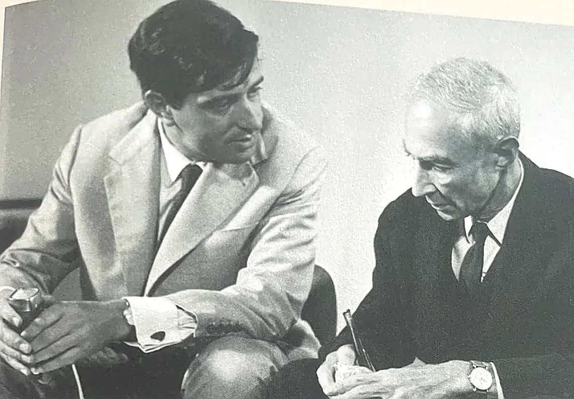 Demetrio Volcic a Vienna con Robert Oppenheimer nel 1960