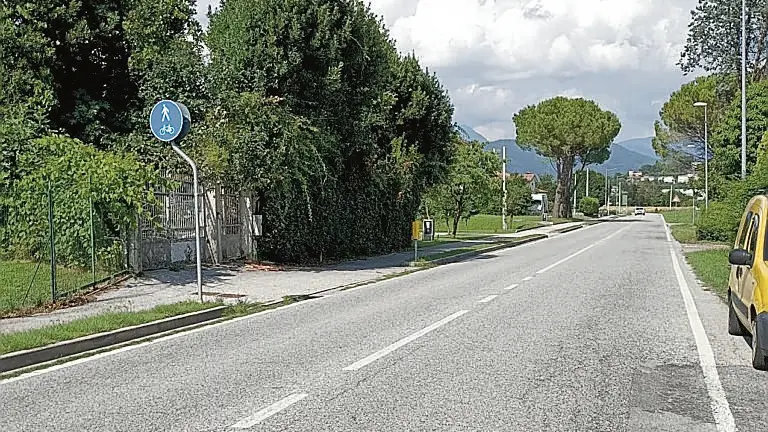 Il tratto stradale lungo il quale, ieri mattina, si è verificato l’incidente