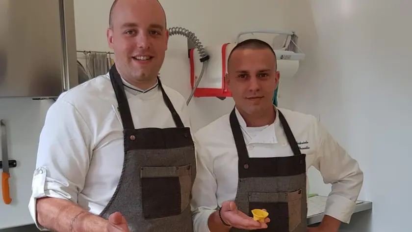 Da sinistra, Christian Cattarino di Invillino di Villa Santina e Gabriele Penello di Talmassons