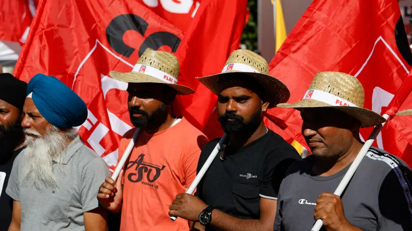 Manifestazione CGIL Braccianti Latina