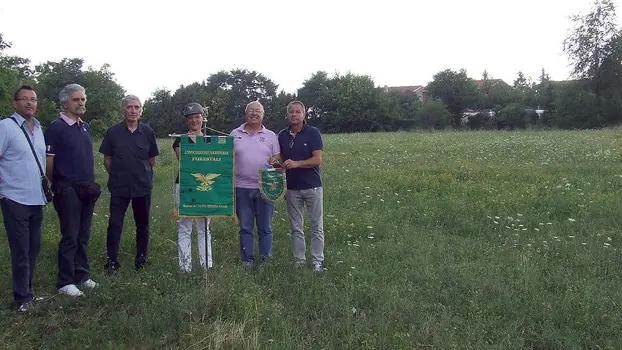 Cividale 17 Luglio 2013. Area caserma di Grupignano. Ai lati gli assessori cel comune di Cividale Cantarutti e Cicuttini. Foto Petrussi Foto Press