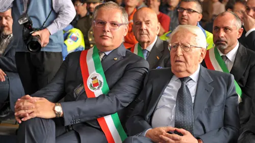 Gemona 11 ottobre 2014 Protezione Civile. Squadra Comunale Volontari di Protezione Civile e Antincendio Boschivo.30° Anniversario di fondazione AIB. Presente anche Zamberletti. Copyright Foto Petrussi / Ferraro Simone