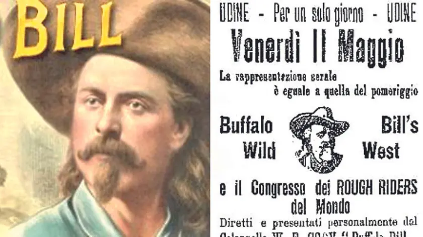 Buffalo Bill e la pubblicità sulla stampa dell'epoca
