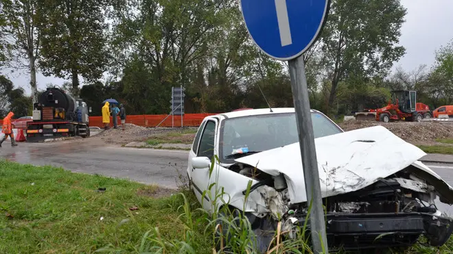 Codroipo 19 settembre 2012 incidente Copyright Petrussi pressTurco