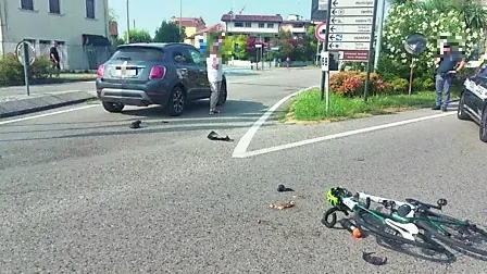 Le auto coinvolte nello scontro