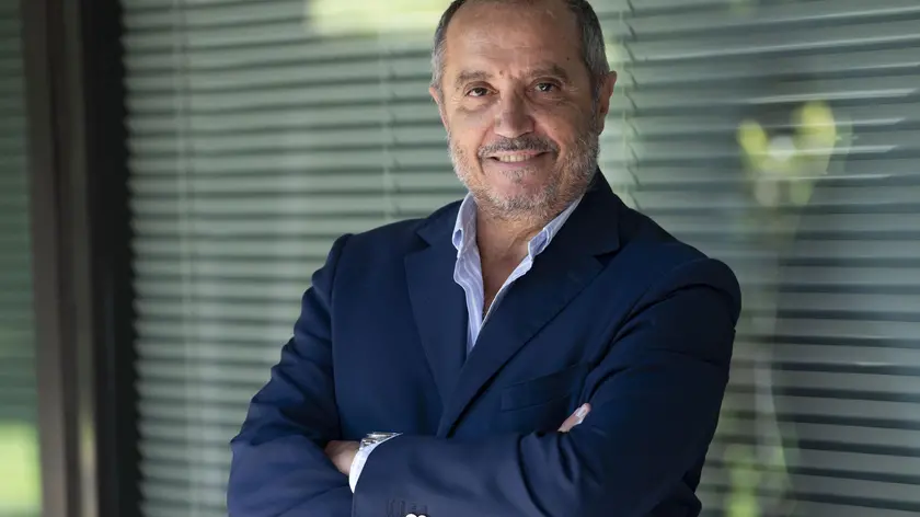 Il conduttore Franco Di Mare posa per i fotografi a margine della presentazione di 'Frontiere' a Roma, 20 settembre 2019. Il programma andrà in onda dal 22 settembre tutti i lunedì in seconda serata su Rai1. ANSA/MAURIZIO BRAMBATTI