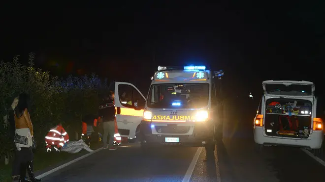 Chiaseilis 13 Ottobre 2013 incidente mortale travolto ciclista Telefoto Copyright Petrussi TURCO