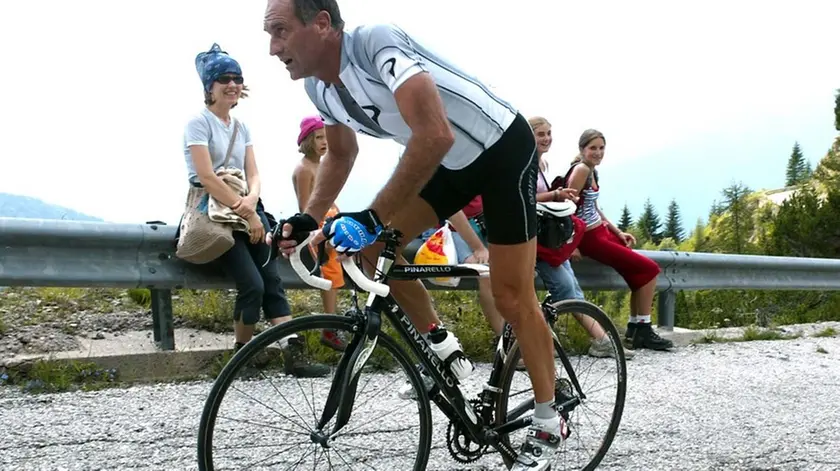 ANTEPRIMA, Ovaro, 8 agosto 2004. Salita sul Monte zoncolan con Giudolin, Cainero, Cassani e Ballerini. Foto © Foto Agency Anteprima www.fotoanteprima.it