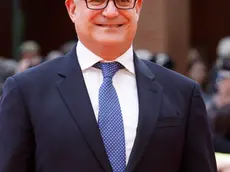 Major of Rome Roberto Gualtieri (C) arrives for the closing ceremony at the 18th annual Rome International Film Fest in Rome, Italy, 28 October 2023. The Festa del Cinema di Roma runs from 18 to 29 October 2023. ANSA/FABIO FRUSTACI