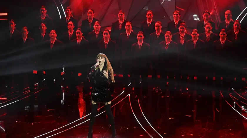 Il coro Artemia di Torviscosa sul palco dell’Ariston con Annalisa