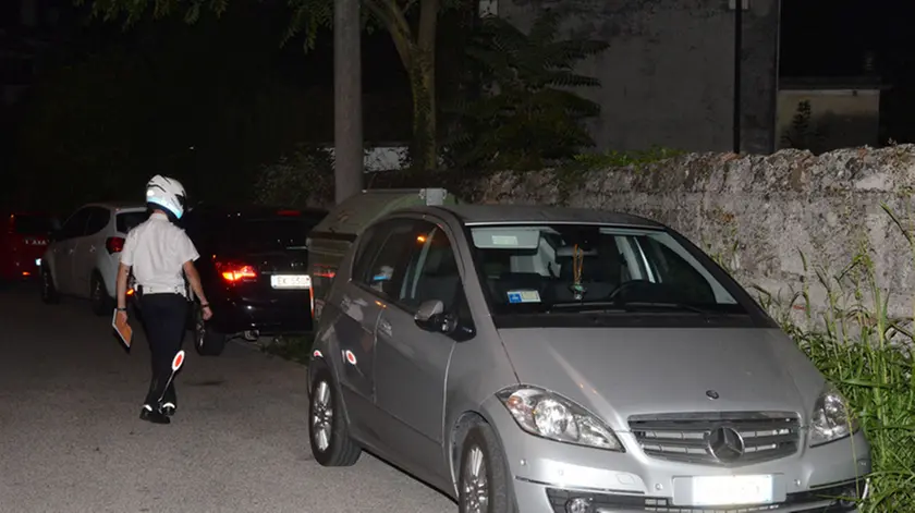 Udine 30 Agosto 2015 stadio prima partita multe alle auto @ Petrussi Foto Massimo Turco