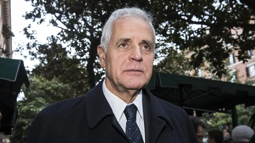 Roberto Formigoni al suo arrivo alla Direzione nazionale di Alternativa Popolare all'Hotel Flora, Roma, 11 dicembre 2017. ANSA/ANGELO CARCONI