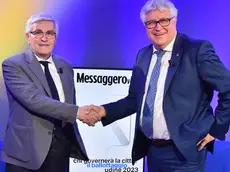 I due candidati sindaco Pietro Fontanini e Alberto Felice De Toni