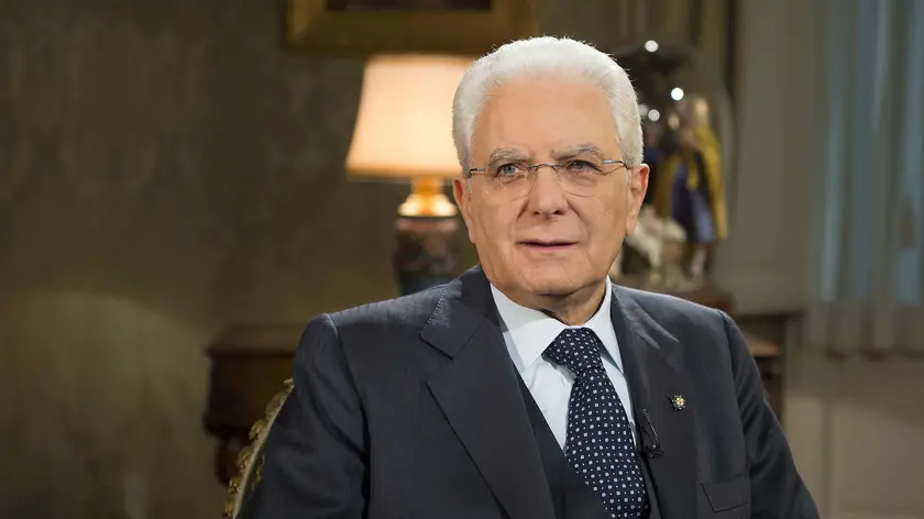 Italian President Sergio Mattarella during the year-end speech to Italians at Quirinale Palace in Rome, Italy, 31 December 2015..ANSA/QUIRINALE PRESS OFFICE/FRANCESCO AMMENDOLA.+++ ANSA PROVIDES ACCESS TO THIS HANDOUT PHOTO TO BE USED SOLELY TO ILLUSTRATE NEWS REPORTING OR COMMENTARY ON THE FACTS OR EVENTS DEPICTED IN THIS IMAGE; NO ARCHIVING; NO LICENSING +++