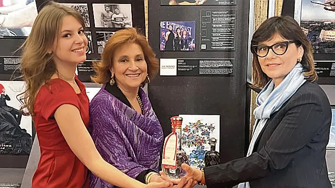 Da sinistra Francesca, Giannola ed Elisabetta Nonino