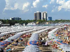 Ombrelloni sulla spiaggia di Lignano Sabbiadoro