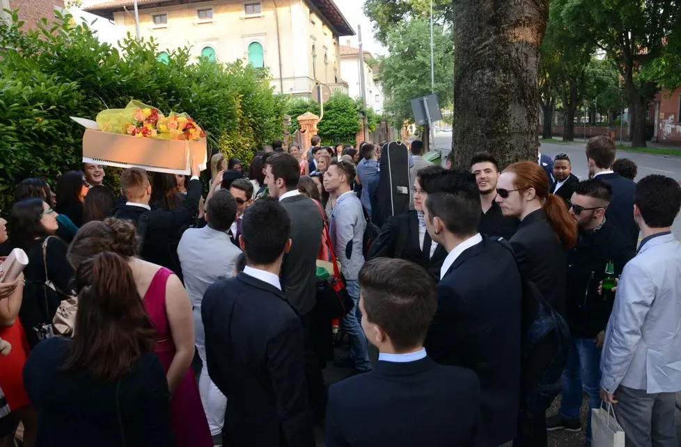 Udine 29 Maggio 2015 matura partenza per la serata infinita © Foto Petrussi TURCO MASSIMO