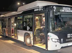 Udine 28 Gennaio 2024. Autobus N 2 in notturna. © Foto Petrussi