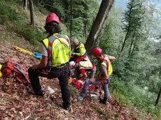 Un'operazione di soccorso alpino (archivio)