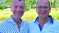 Amadeus con il sindaco di Artegna