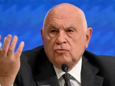 Il ministro della Giustizia, Carlo Nordio, durante una conferenza stampa al termine del Consiglio dei ministri a palazzo Chigi Roma, 29 maggio 2024. ANSA/ETTORE FERRARI