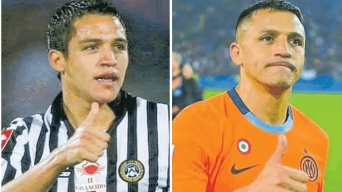 Le immagini che Sanchez ha postato su Instagram, prima con la maglia dell’Inter (2) e poi con quella dell’Udinese (1): molti lunedì hanno notato che il cileno si è defilato durante i festeggiamenti interisti