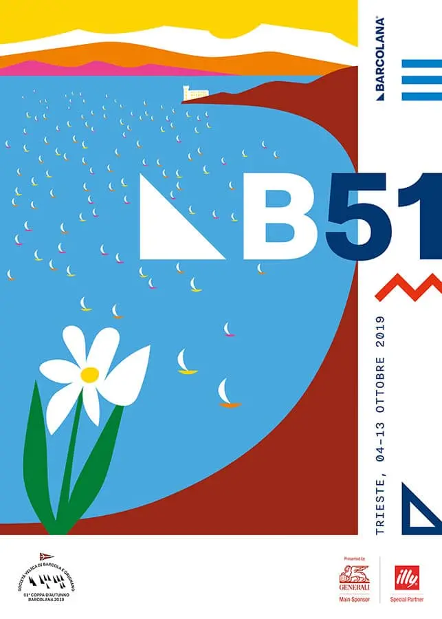 Forme, colori e concetti diversi: è sempre Trieste la protagonista dei manifesti della Barcolana. Nel corso degli anni, ogni artista ha saputo intrappolare la festa della vela in una sola immagine, giocando con i colori della città e con le sue riconoscibili forme. Così si rincorrono le barche sullo sfondo blu, le bandiere bianche con i suoi messaggi e il vento amico delle vele