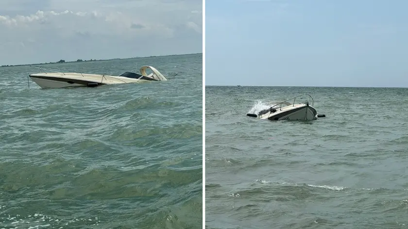 La barca ha iniziato a prendere acqua ed è affondata