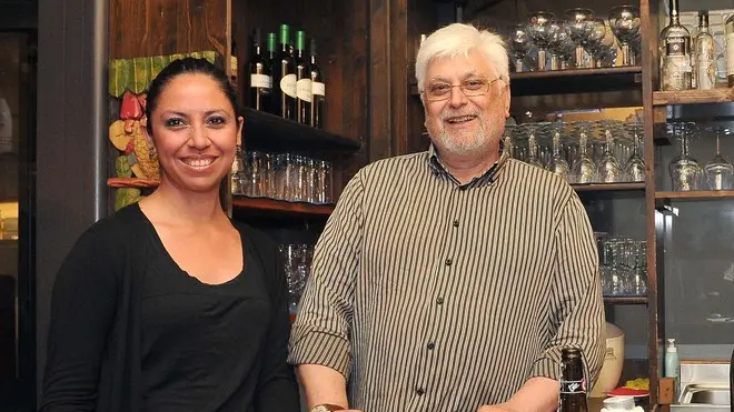 Udine 8 Giugno 2013. Gestori Bar Pappagallo. Copyright Petrussi Foto Press