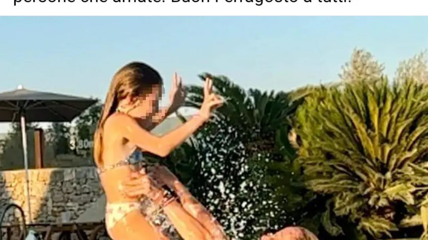 Un post tratto dal profilo Instagram di Giorgia Meloni: "Siate felici con le vostre famiglie, i vostri cari e le persone che amate. Buon Ferragosto a tutti!"+++ATTENZIONE LA FOTO NON PUO' ESSERE PUBBLICATA O RIPRODOTTA SENZA L'AUTORIZZAZIONE DELLA FONTE DI ORIGINE CUI SI RINVIA+++