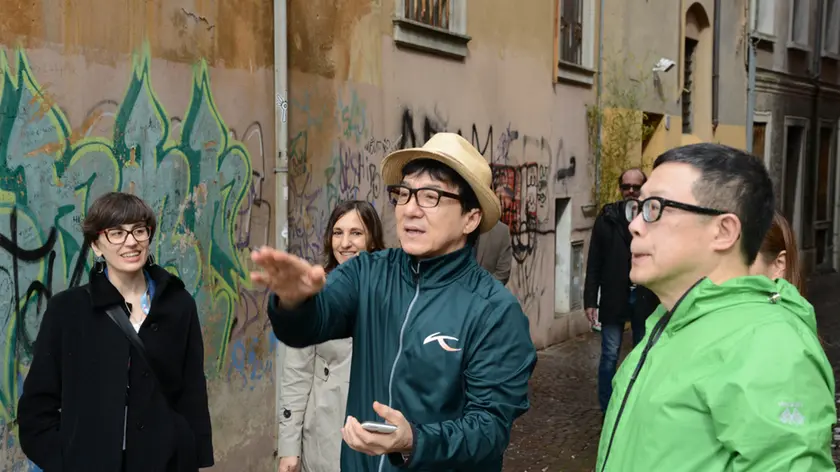 Udine 24 Aprile 2015 jackie chan in città Telefoto Copyright Petrussi Foto Press - Massimo Turco