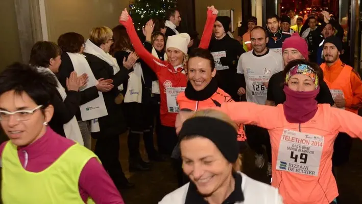Udine 12 Dicembre 2014. Telethon 2014. industriali Telefoto Copyright Petrussi Foto Press - Turco